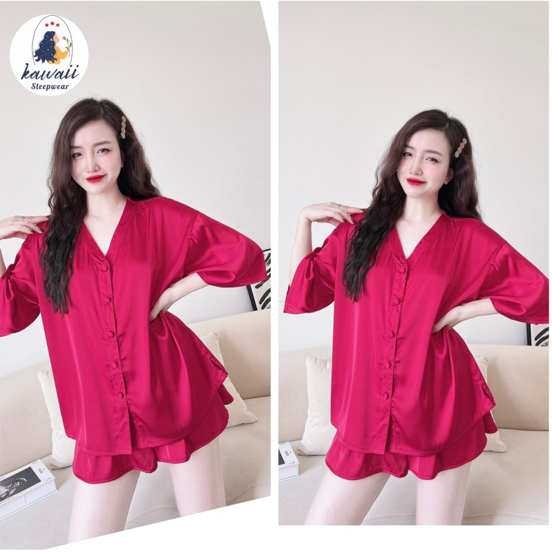 ĐỒ BỘ NỮ LỤA LATIN SIZE 55-80KG, ĐỒ NGỦ LỤA BIGSIZE, BỘ MẶC NHÀ VẢI LỤA LATIN THOÁNG MÁT