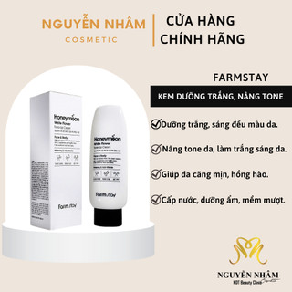  Kem Dưỡng Trắng Da Toàn Thân Farmstay Honeymoon White Flower Tone Up Cream chai 150ml 