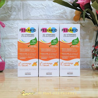 PEDIAKID 22 Vitamines Et Oligo Elements 125ml ( Tặng 01 ống bón sữa )