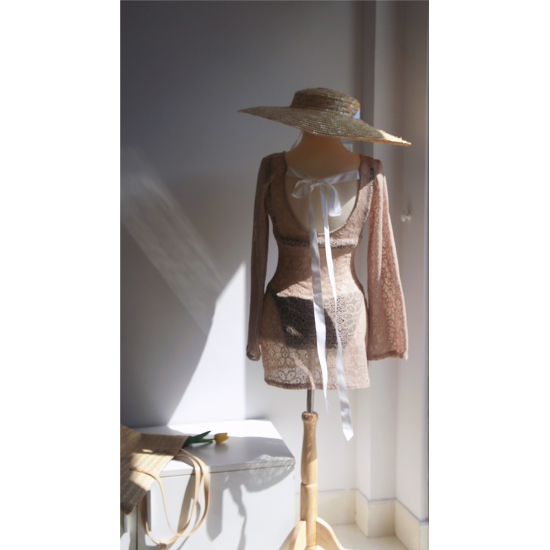 Váy ren lưới đi biển mặc cùng bikini - KA Clothing