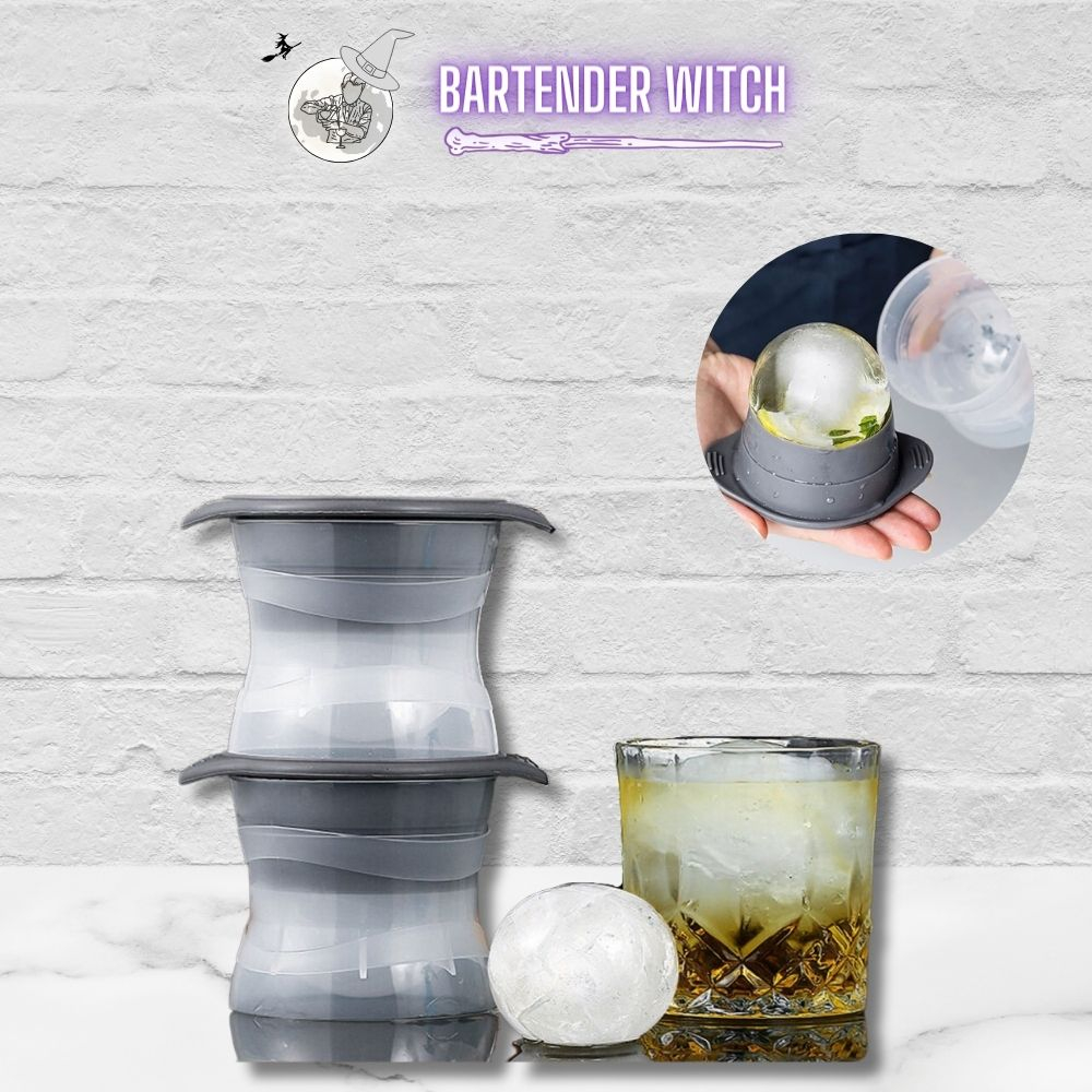 Khuôn Silicon làm đá viên hình cầu 3D đa năng tiện lợi - Bartender Witch