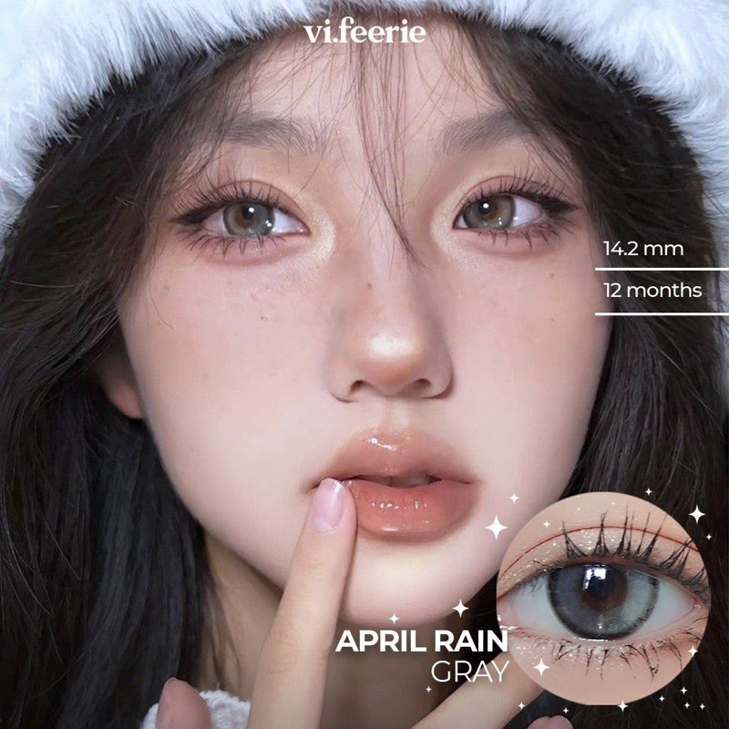 Kính áp tròng (lens) xám April Rain Gray đủ độ cận-VF Lens