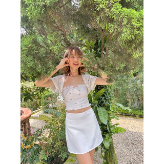 Maymee studio - Chân váy lụa viền ren - Gracie Skirt