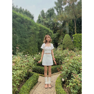 Maymee studio - Chân váy lụa viền ren - Gracie Skirt