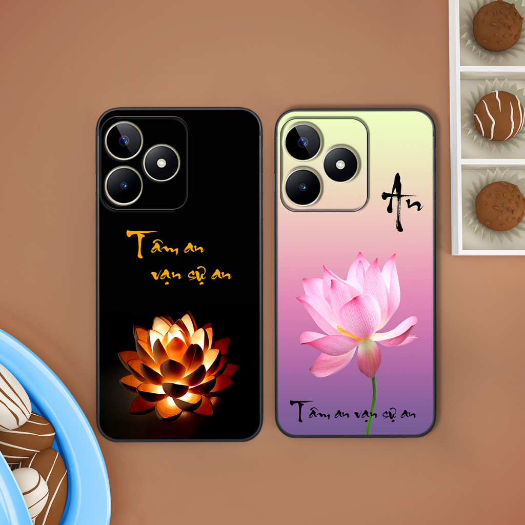 Ốp Realme C53 / NARZO N53 hình thư pháp tâm an vạn sự an