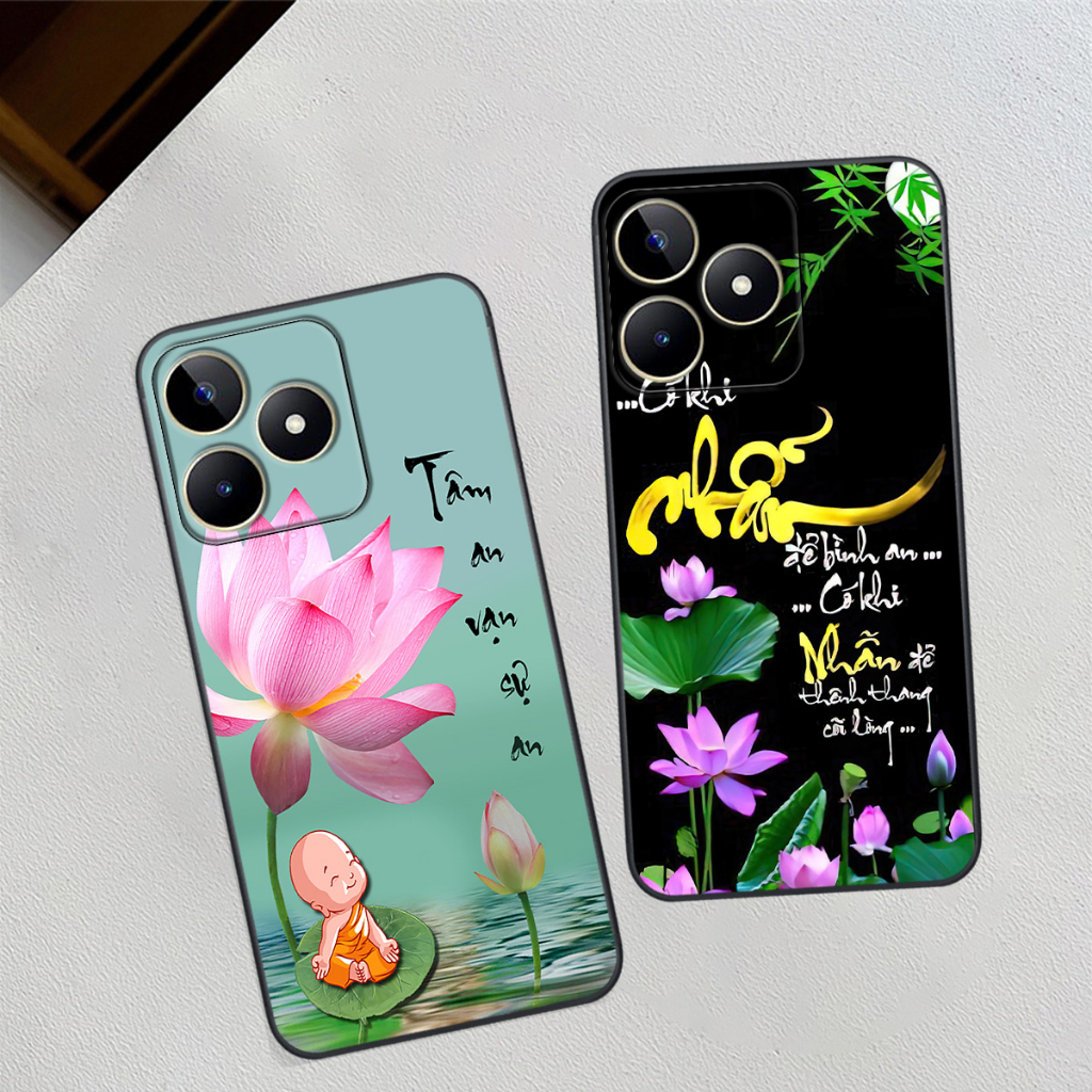 Ốp Realme C53 / NARZO N53 hình thư pháp tâm an vạn sự an