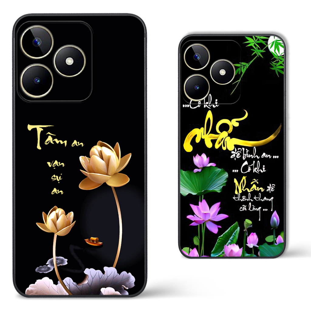 Ốp Realme C53 / NARZO N53 hình thư pháp tâm an vạn sự an