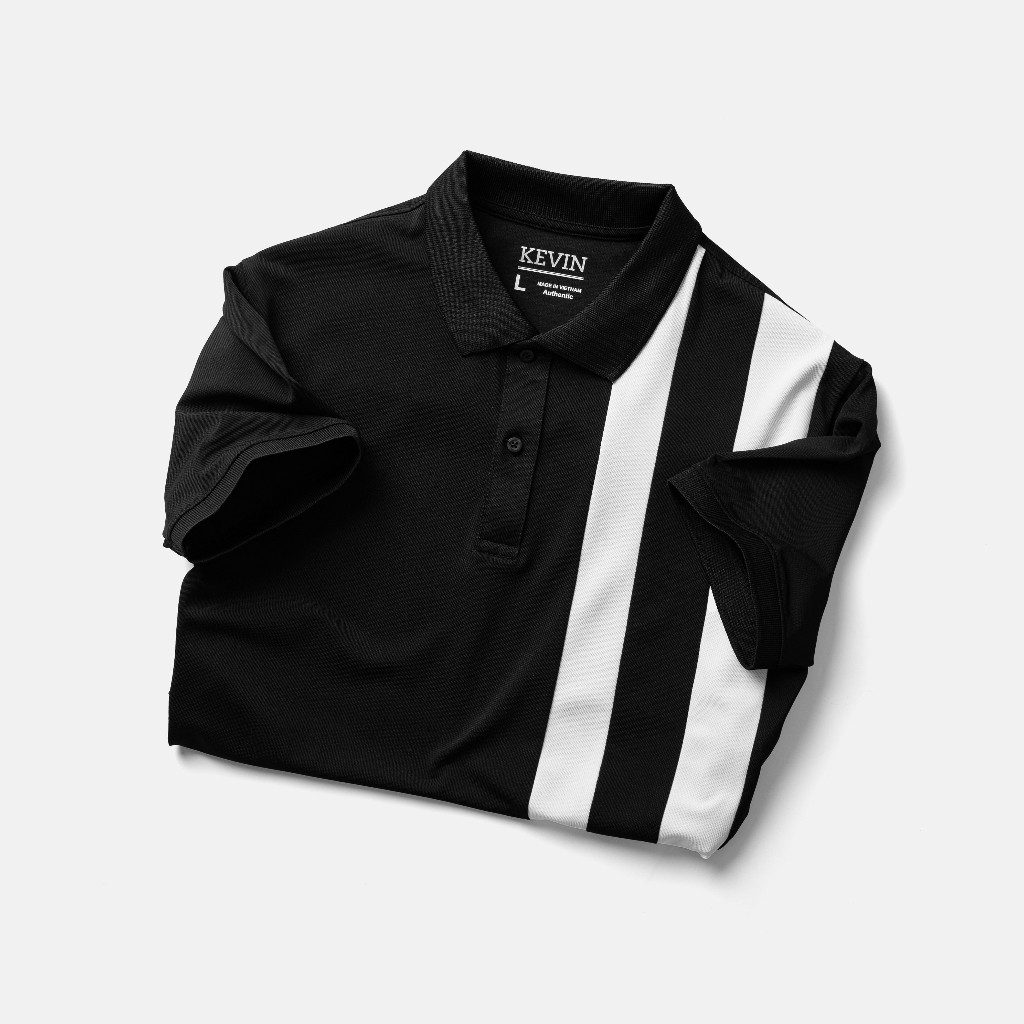 ÁO THUN POLO NAM 2 SỌC DỌC KV.P04