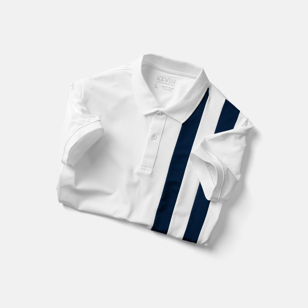 ÁO THUN POLO NAM 2 SỌC DỌC KV.P04