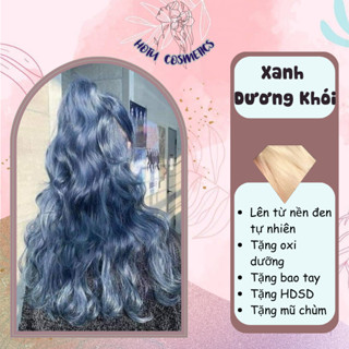 Combo Thuốc Nhuộm Tóc XANH DƯƠNG KHÓI Nhuộm Tại Nhà Tặng Oxi Và hdsd