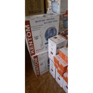 QUẠT SẠC ĐIỆN KENTOM CÓ ĐÈN 9200