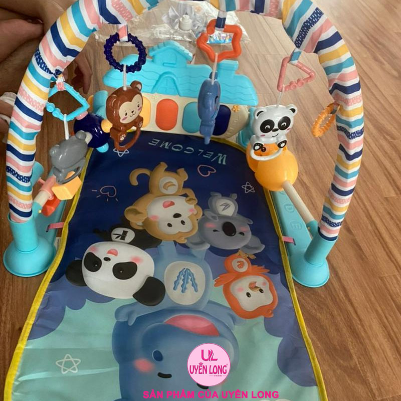 Thảm Nhạc Nằm Chơi Cho Bé Mẫu Mới Cao Cấp, Có Bàn Nhạc Đèn Piano Nhấp Nháy, Bé Rất Thích Thú