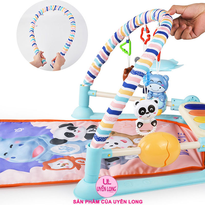 Thảm Nhạc Nằm Chơi Cho Bé Mẫu Mới Cao Cấp, Có Bàn Nhạc Đèn Piano Nhấp Nháy, Bé Rất Thích Thú