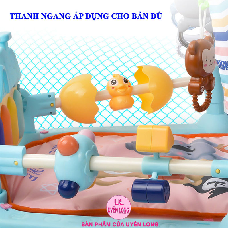 Thảm Nhạc Nằm Chơi Cho Bé Mẫu Mới Cao Cấp, Có Bàn Nhạc Đèn Piano Nhấp Nháy, Bé Rất Thích Thú