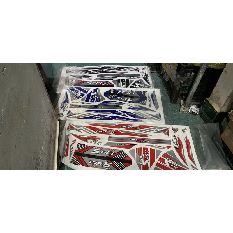Tem dán xe điện 133S new/ bội tem dán trang trí xe điện 133s