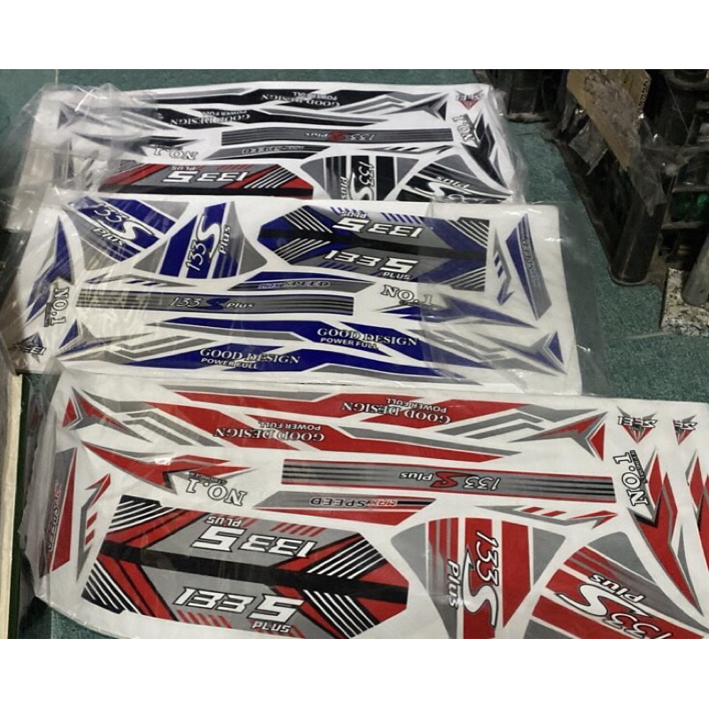 Tem dán xe điện 133S new/ bội tem dán trang trí xe điện 133s