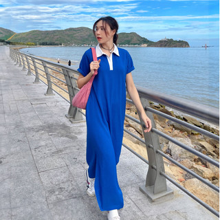 Váy dáng dài cổ polo Fabric Holic