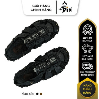 Free ship 3 quà tặng / giày sandal da bò mr.din mds01