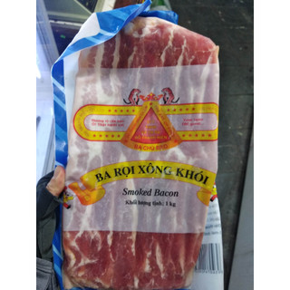 Thịt Bacon Ba rọi xông khói Ba chú Beo Smoked Bacon 1kg