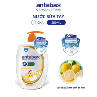 Nước Rửa Tay Bảo Vệ Da Kháng Khuẩn Antabax Active Deo Năng Động 250ml