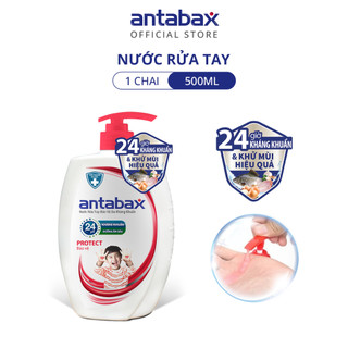 Nước Rửa Tay Bảo Vệ Da Kháng Khuẩn Antabax Protect Bảo Vệ 500ml