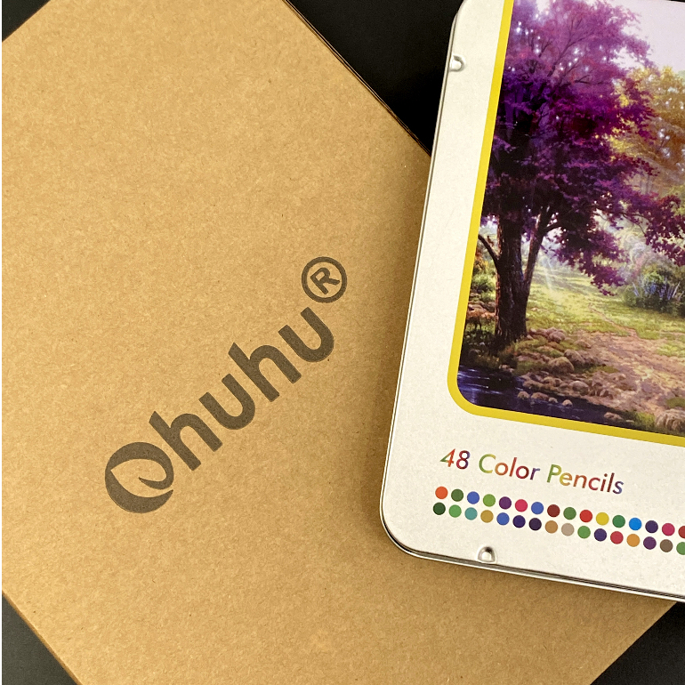 Bộ Bút Chì Màu Sáp 48 Màu Sắc Tươi Sáng, Hộp Thiếc, Chì Không Dễ Gãy - Thích Hợp Học Sinh, Sinh Viên, Chuyên Nghiệp