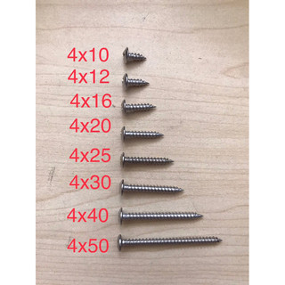 Vít vặn gỗ đầu dù inox 201