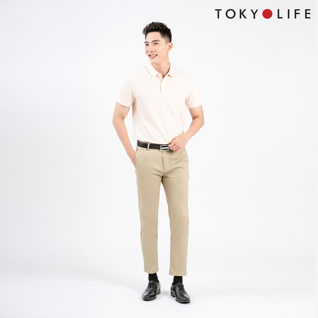 [Mã FATREND2810 giảm đến 30k tối đa 99k] Áo Polo NAM cổ dệt trơn TOKYOLIFE C7POL004M