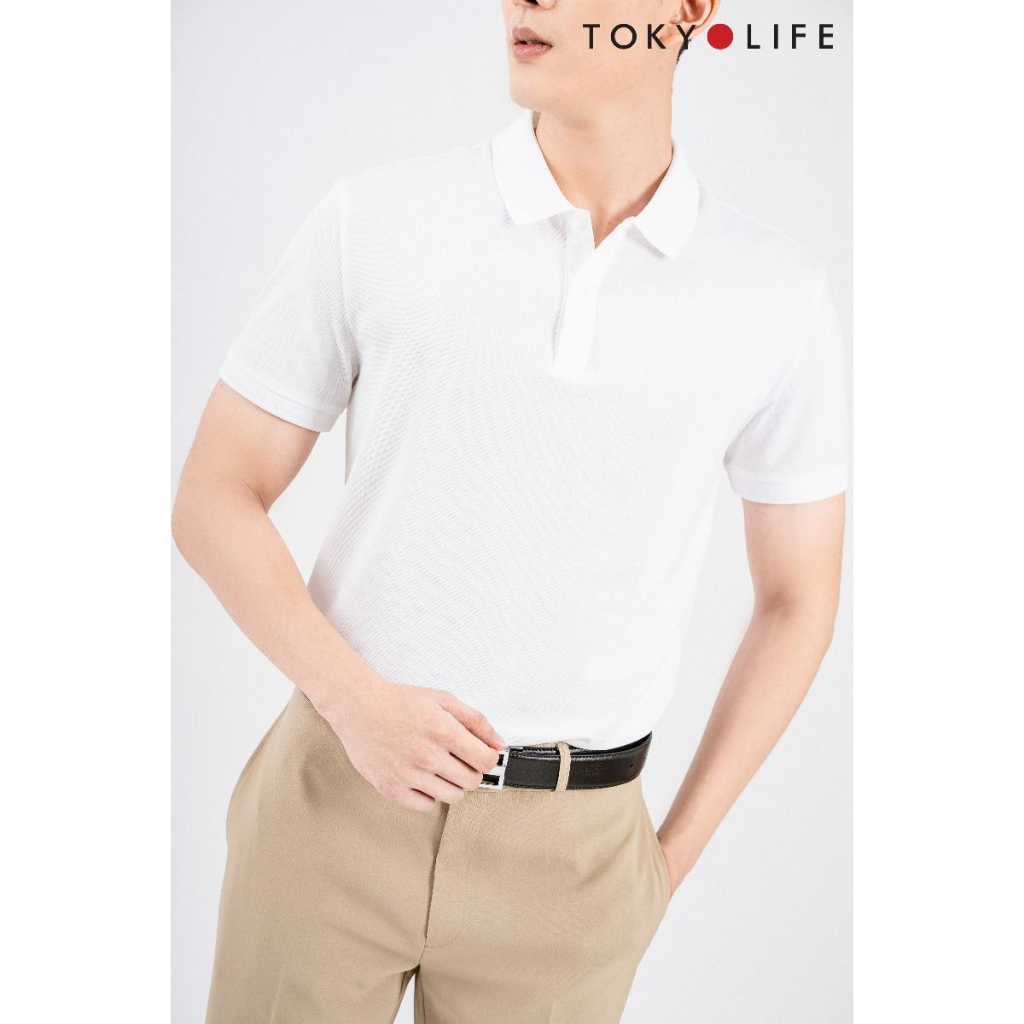 [Mã FATREND2810 giảm đến 30k tối đa 99k] Áo Polo NAM cổ dệt trơn TOKYOLIFE C7POL004M