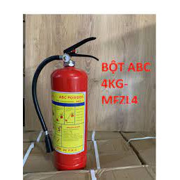 Bình cứu hỏa bột khô loại ABC 4 kg có kiểm định dùng cho gia đình