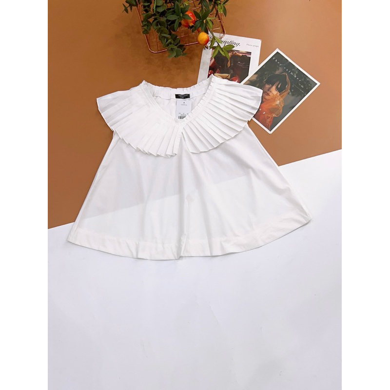 Áo kiểu cổ xếp ly