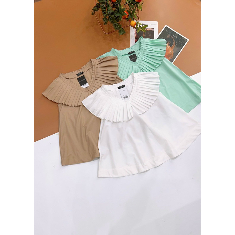 Áo kiểu cổ xếp ly