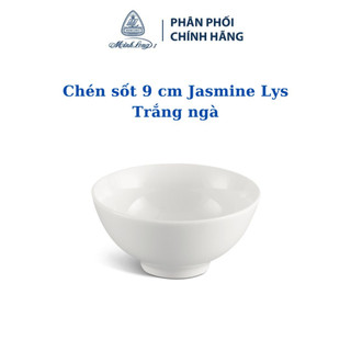 Bộ 5 chén sốt minh long 9 cm jas lys trắng ngà