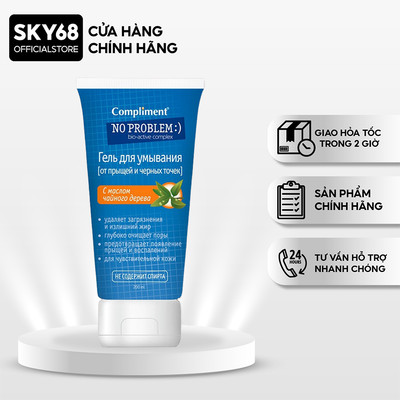 Sữa Rửa Mặt Ngừa Mụn Compliment No Problem Tea Tree Cho Mọi Loại Da 200ml - Vạch Cam