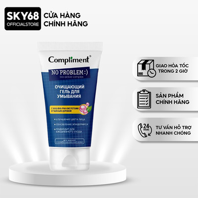 Sữa Rửa Mặt Giảm Thâm Ngừa Mụn Compliment AHA-BHA-PHA & Tee Tree Cho Da Mụn Thâm 200ml - Vạch Vàng