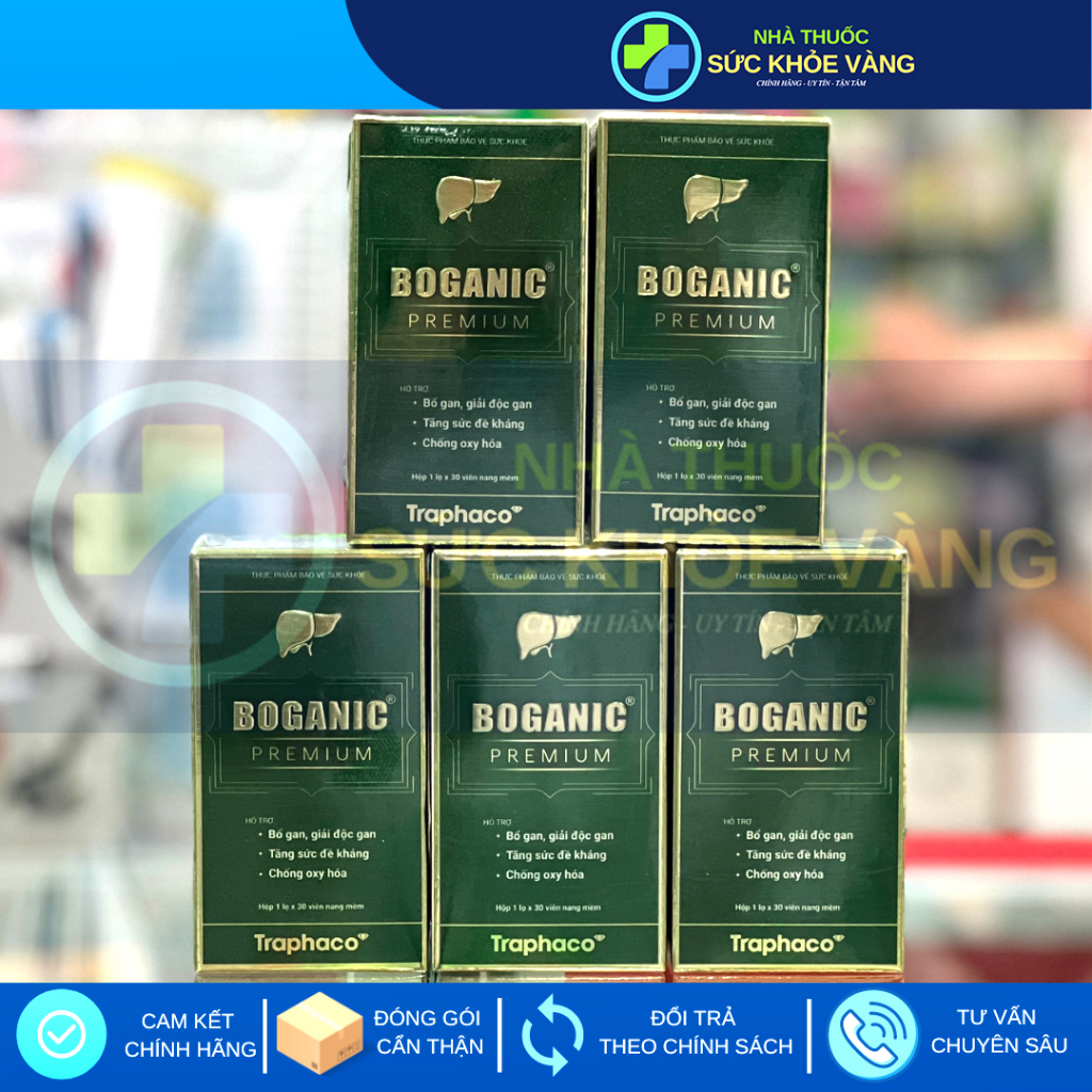 BOGANIC PREMIUM TRAPHACO - Bổ Gan, Giải Độc Gan, Tăng Sức Đề Kháng, Chức Năng Gan, Chống Oxy Hóa