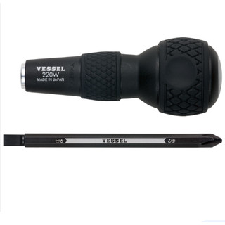 Tô vít 2 đầu vessel 220w-62 ball grip made in japan i hctools