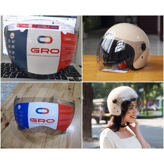 Kính mũ bảo hiểm thay thế mũ 1/2 , 3/4 gro