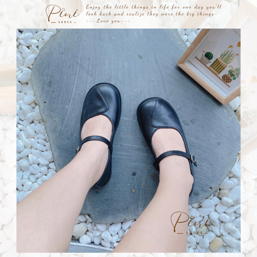 Giày búp bê nữ, Lolita xẻ mũi chất mềm đẹp, đế có đệm êm chân