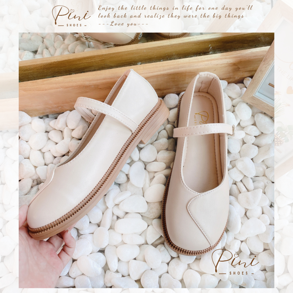 Giày búp bê nữ, Lolita xẻ mũi chất mềm đẹp, đế có đệm êm chân