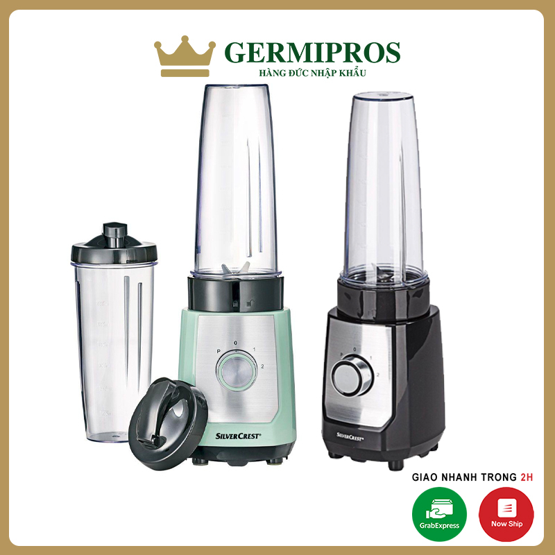 Máy xay sinh tố mini Silvercrest Mix &amp; Move kèm 2 bình xay