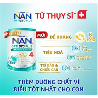 Sữa Nan 4  Optipro Plus 5HMO 800g (Nk Chính Hãng, Date t12/2025)