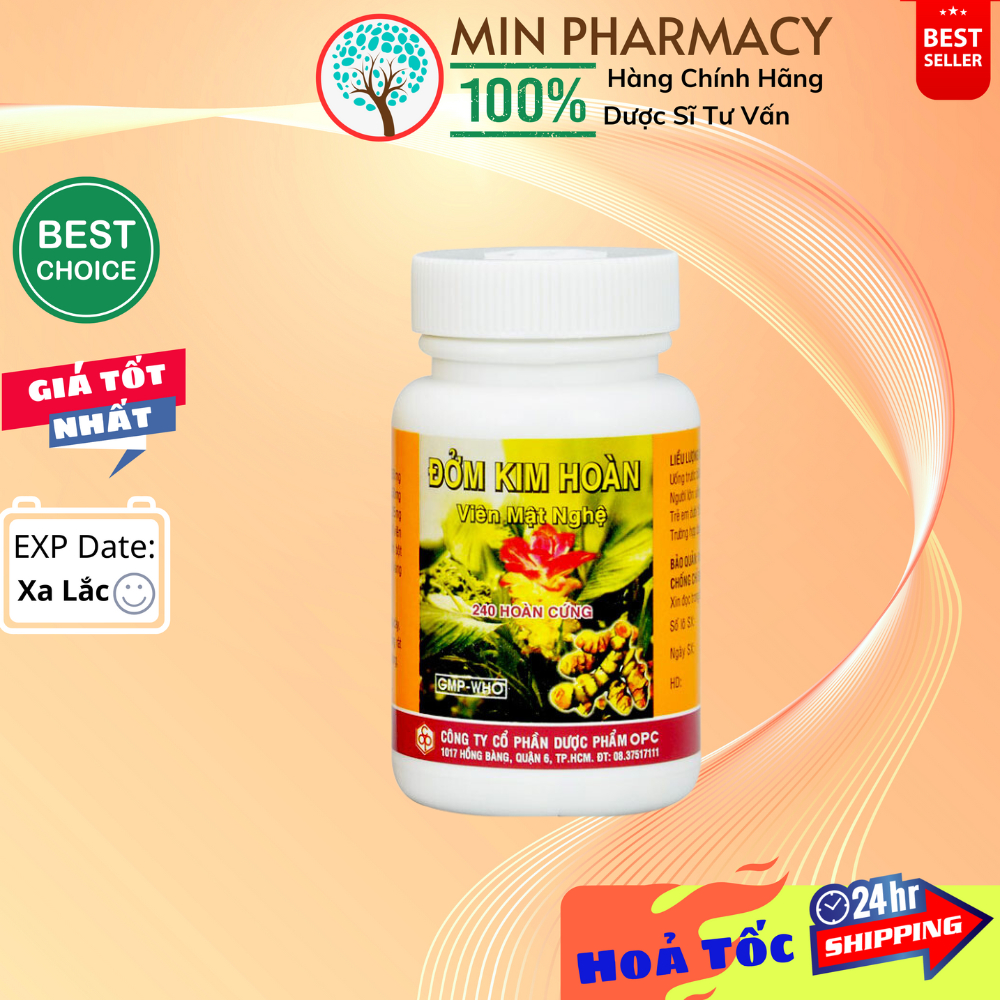 Đởm Kim Hoàn Viên mật nghệ OPC Cải thiện chức năng gan mật  - Minpharmacy