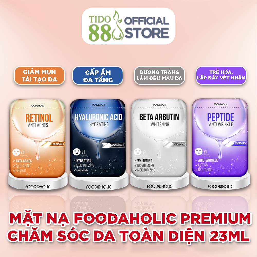 Mặt nạ Foodaholic premium chăm sóc da toàn diện 23ml NPP Tido88