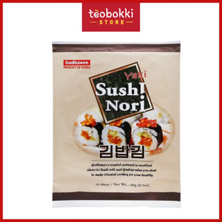 Rong biển cuộn cơm, Sushi, Kimbap Hàn Quốc 10 lá Godbawee 20g