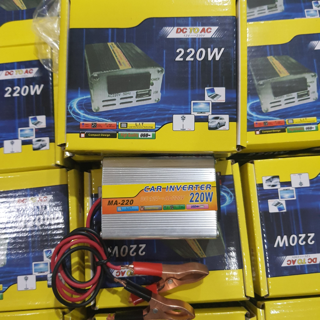 Kích điện 12v lên 220v công suất 220W LOẠI 1 CHUẨN