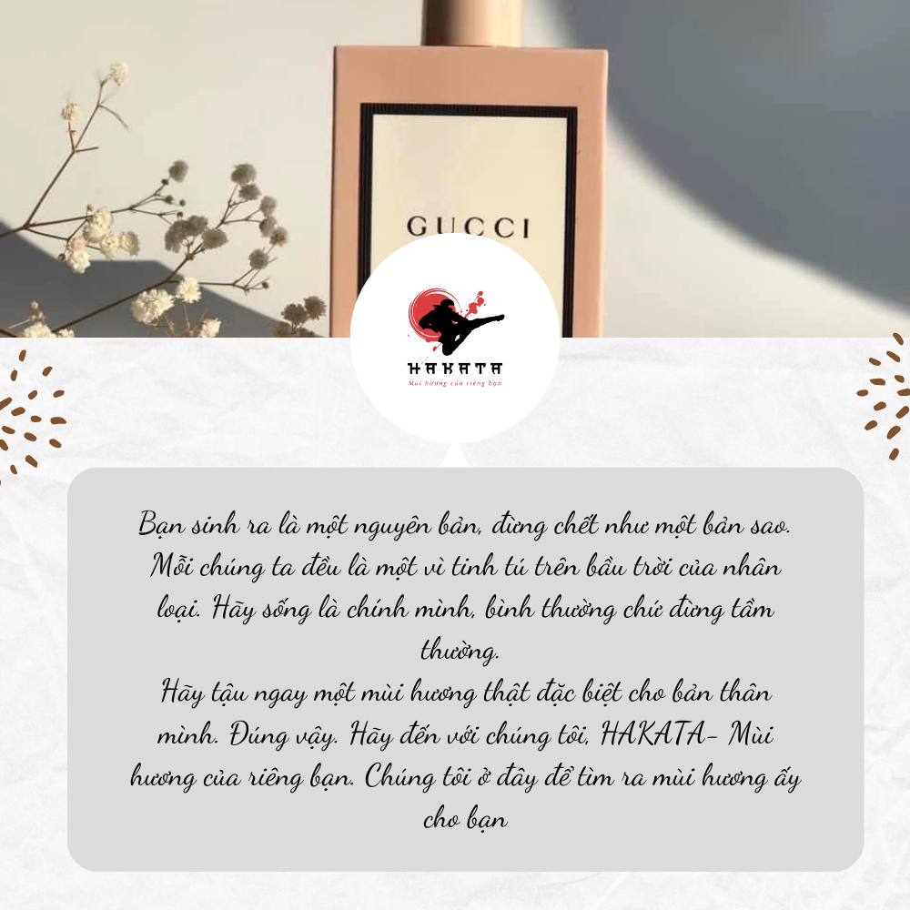 Nước hoa nữ Gucci Bloom Gocce Di Fiori EDT chiết 10ml thơm lâu nhẹ nhàng tươi mới- Hakata Official