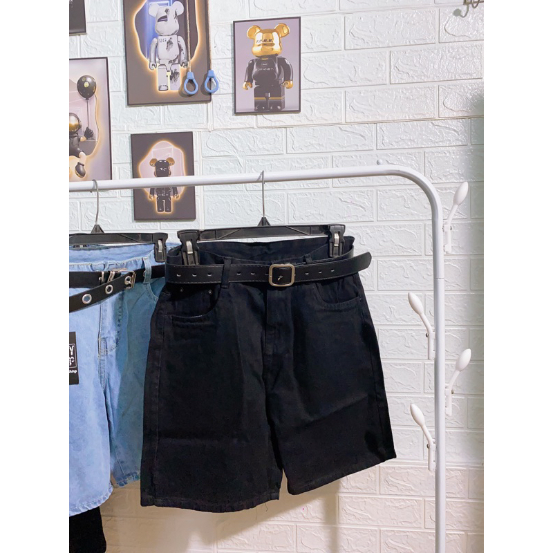 Short Jean ống rộng Unisex