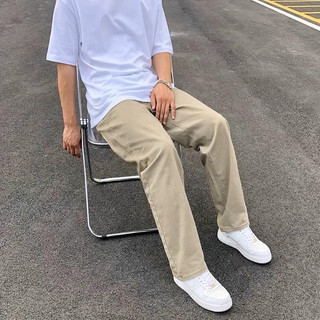 Quần Baggy Nam Kaki trơn Unisex 2 màu (Video thật)