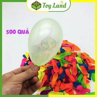 Bộ 500 Bong Bóng Nước Chùm Loại Tốt Bóng Nước 500 Cái 10cm Tròn Trơn Đủ Màu Đồ Chơi Xả Stress Mùa Hè Xả Stress Giải Trí